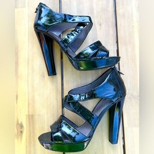 FINAL PRICE: MRKT (market) Black Patent Leather Cone Heels